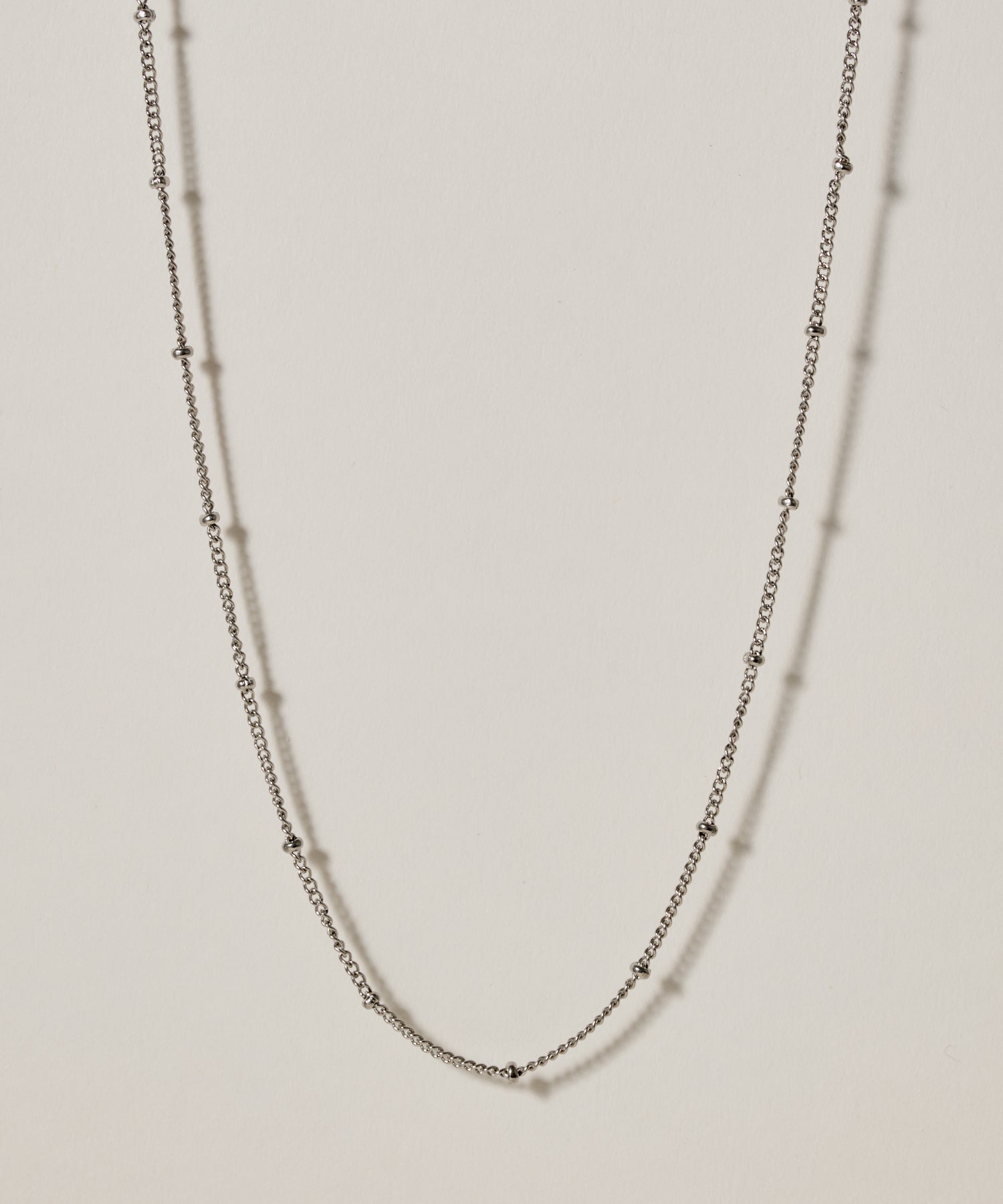 Sparkle Chain Necklace - 925 Sterling Silver - Italian Chain