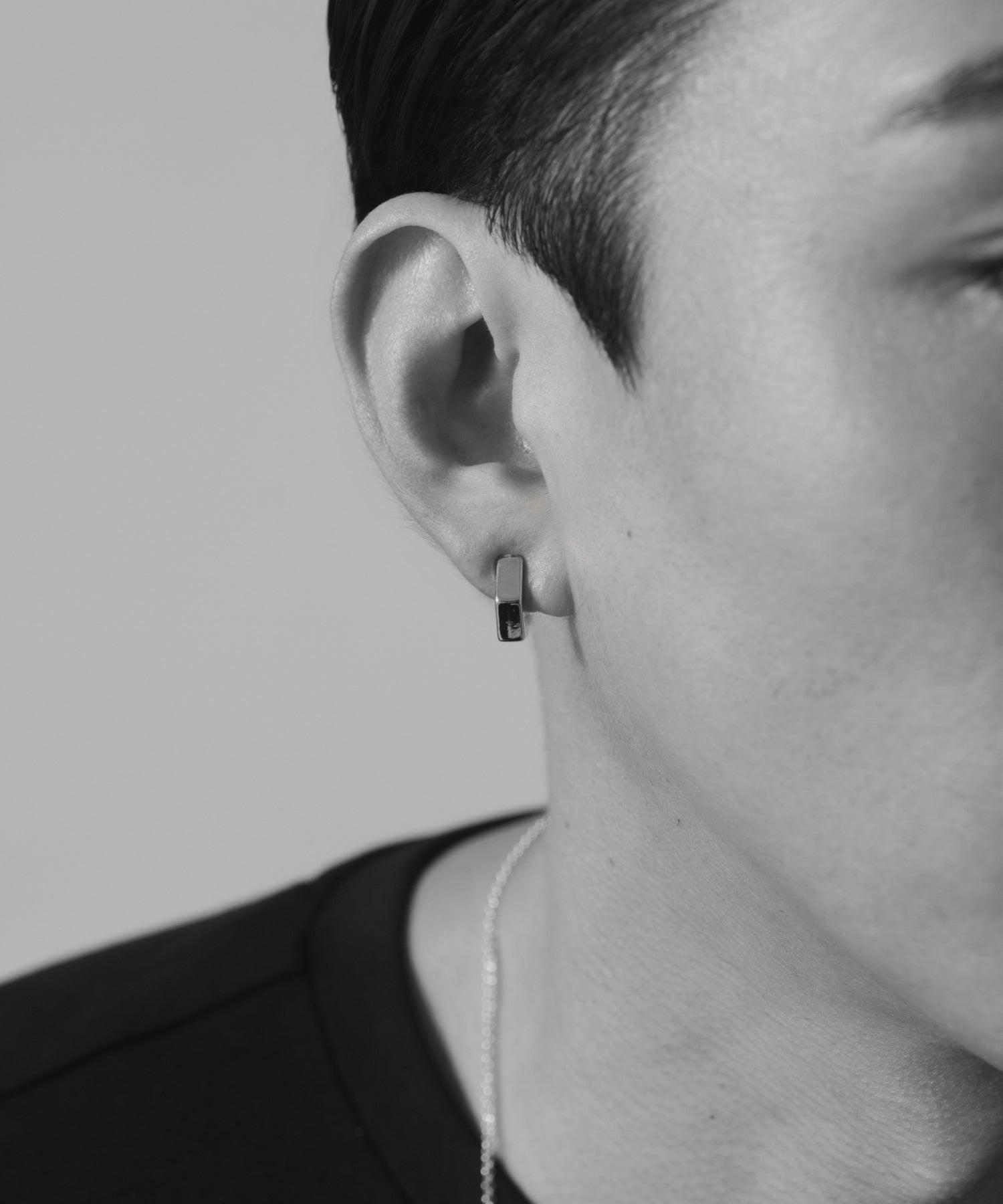 Hexagon Hoop Earring | 毎日使える大人のメンズイヤリング通販