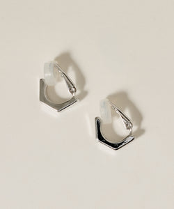 Hexagon Hoop Earring