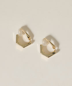 Hexagon Hoop Earring