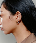 Hinged Bicolor Square Hoop Pierce［Stainless］