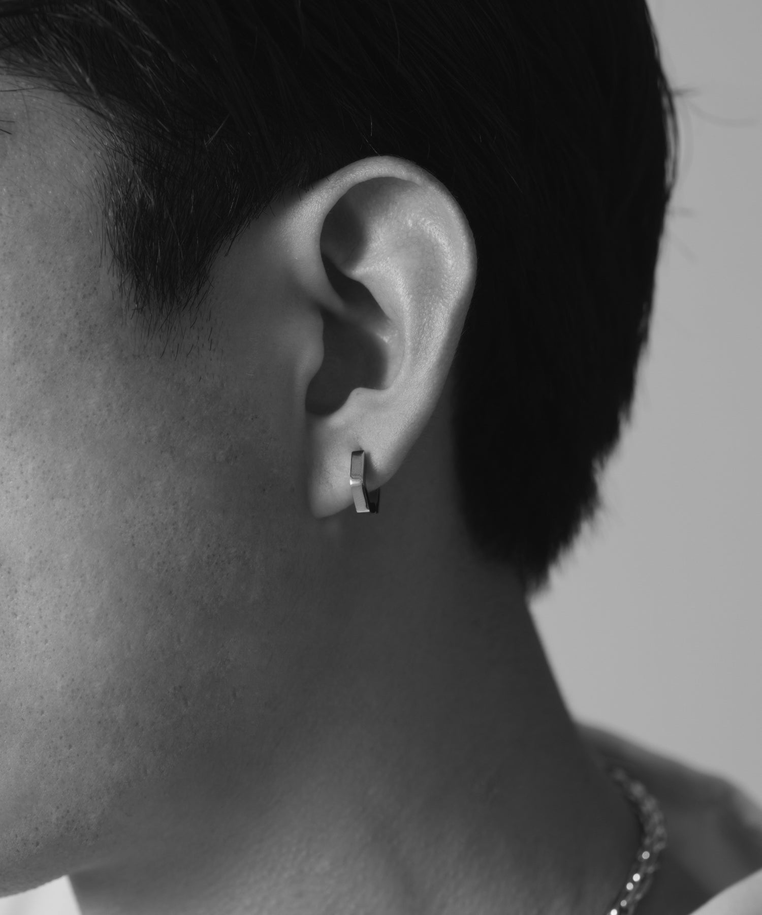 Hinged Hexagon Hoop Pierce［Stainless］ | 大人のメンズピアス通販