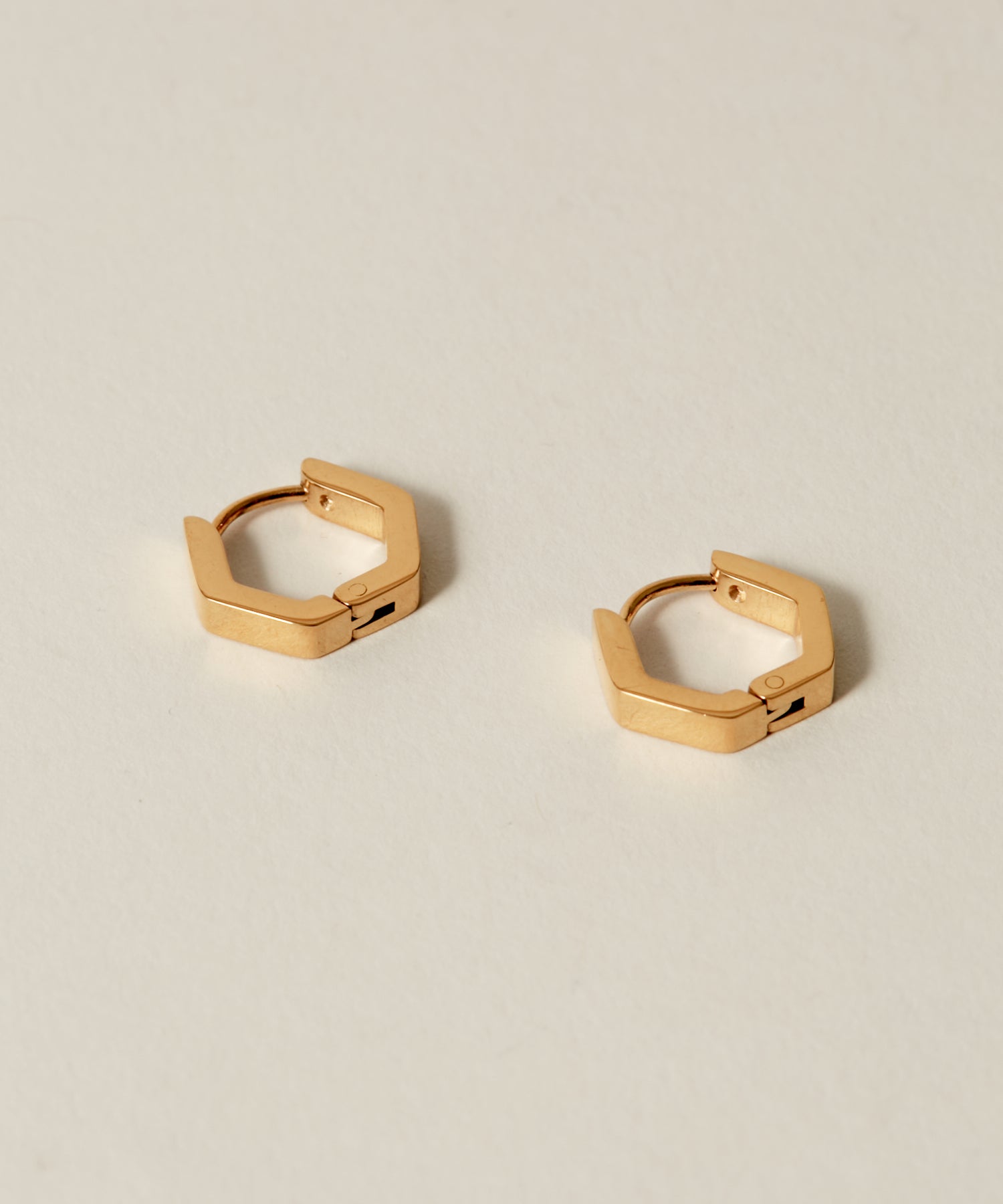 Hinged Hexagon Hoop Pierce［Stainless］ | 大人のメンズピアス通販
