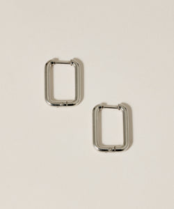 Hinged Rectangle Hoop Pierce[Stainless] 