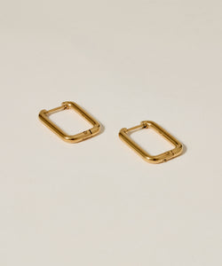 Hinged Rectangle Hoop Pierce[Stainless] 