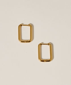 Hinged Rectangle Hoop Pierce[Stainless] 