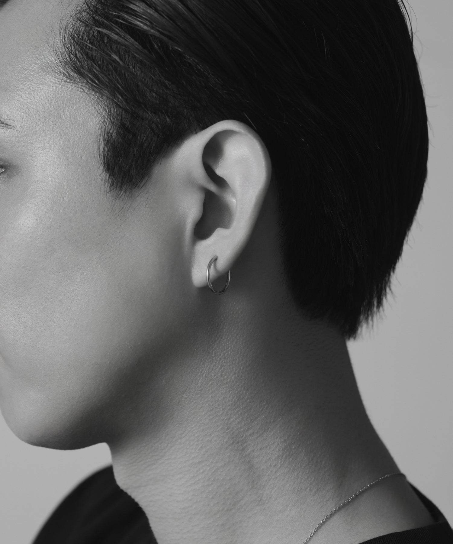 Hinged Thin Hoop Pierce［Stainless］ | 大人のメンズピアス通販