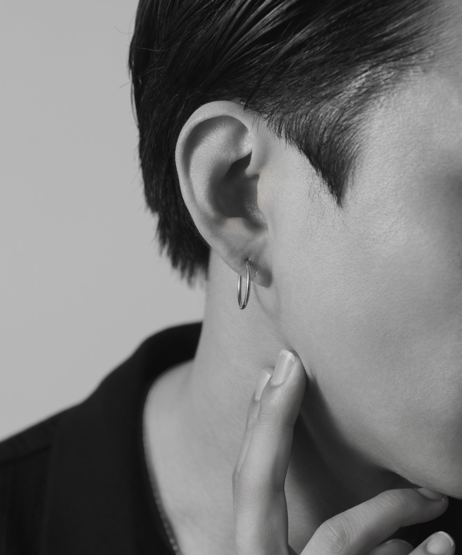 Hinged Thin Hoop Pierce［Stainless］ | 大人のメンズピアス通販