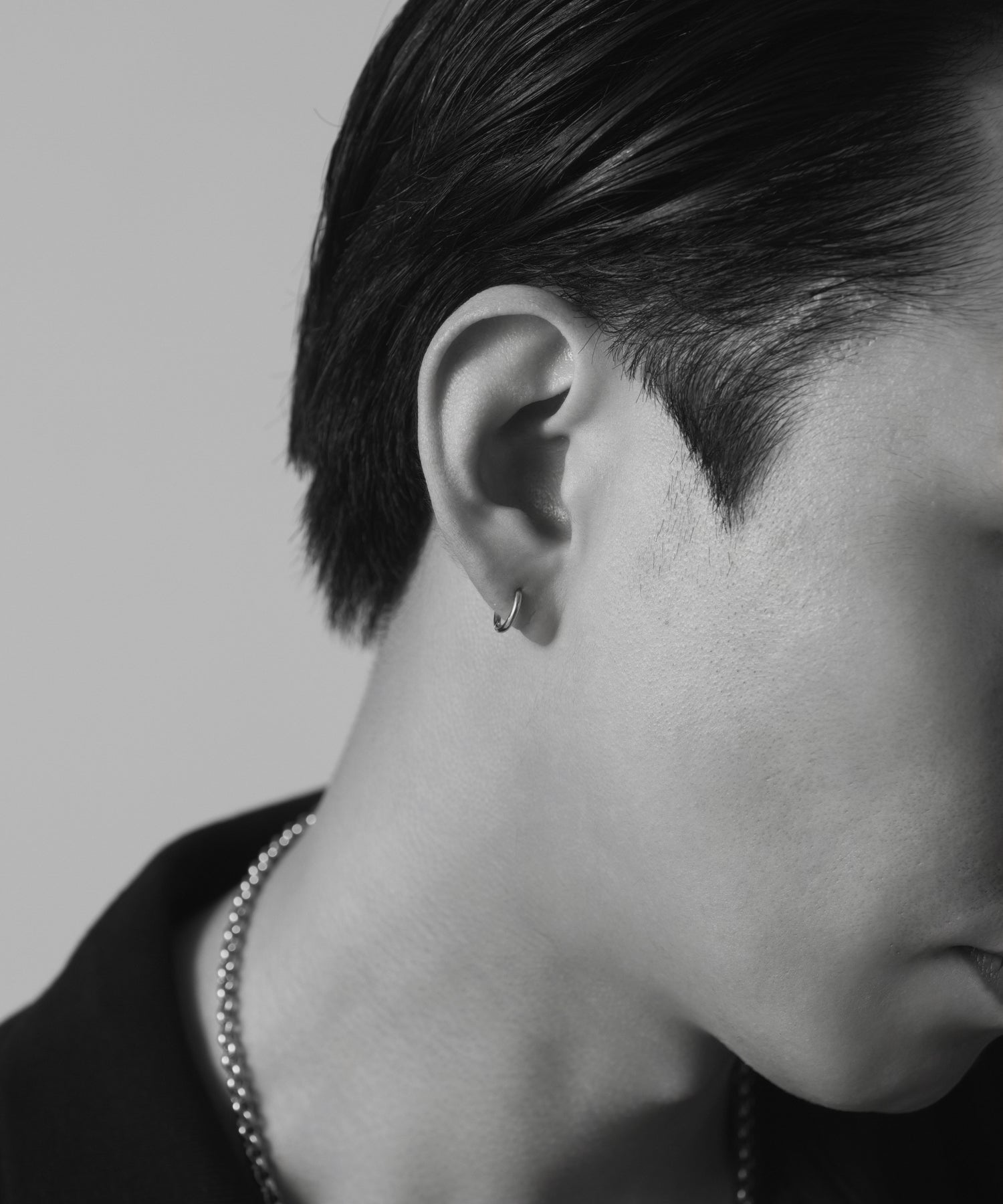 Hinged Thin Hoop Pierce［Stainless］ | 大人のメンズピアス通販