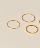 Layered Ring 4 Set［Stainless］