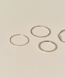 Layered Ring 4 Set［Stainless］