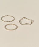 Layered Ring 4 Set［Stainless］