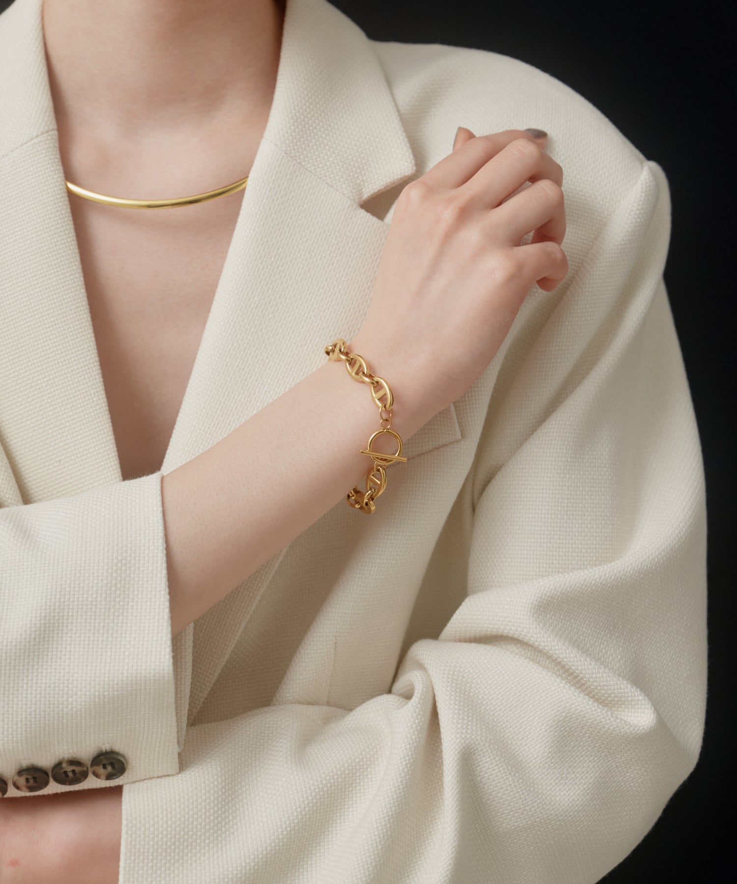 Marina Chain Bracelet［Stainless］ | 大人の毎日使えるブレスレット