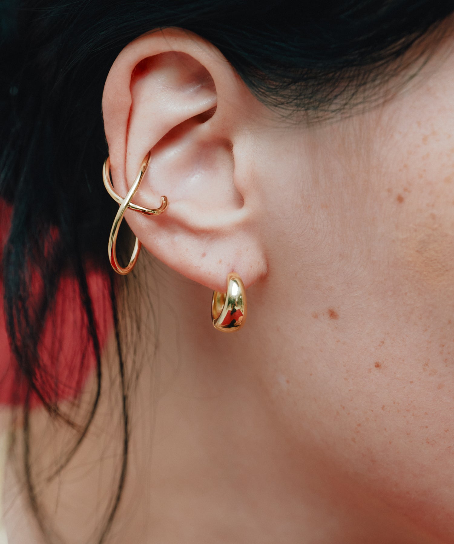 Mini Compact Oval Pierce［Silver925］ | 大人のための毎日使える