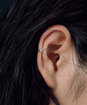 Mini Thin Cross Ear Cuff［Silver925］