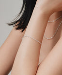 Mixed Link Chain Bracelet［Silver925］