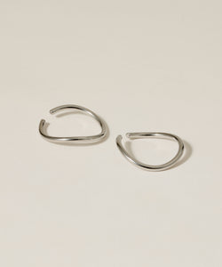 Nuance Hoop Ear Cuff [Stainless] (for both ears)