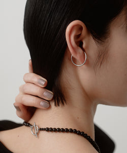 Nuance Hoop Ear Cuff [Stainless] (for both ears)