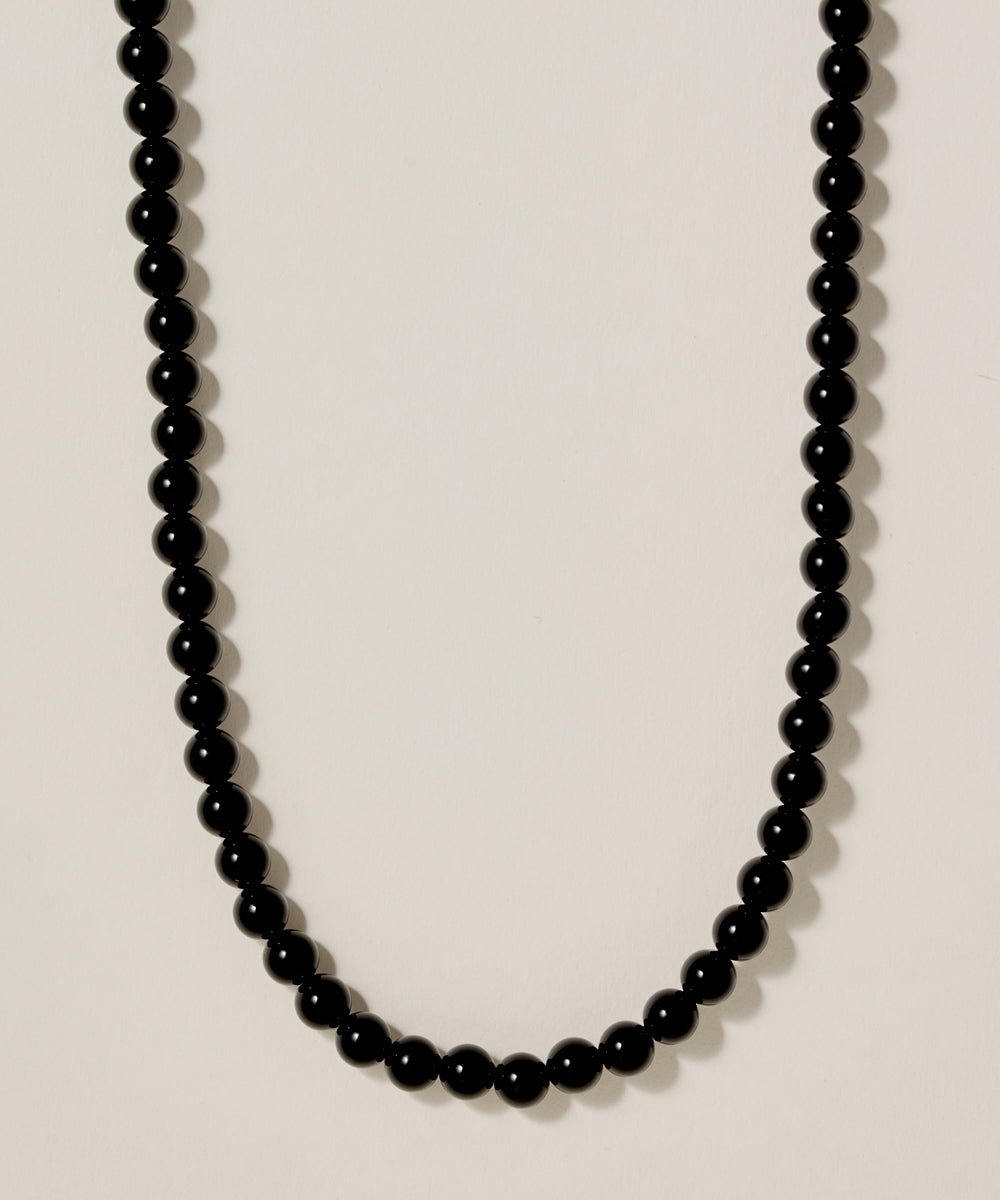 Onyx Ball Necklace［Stainless］ | 大人の毎日使えるネックレス通販