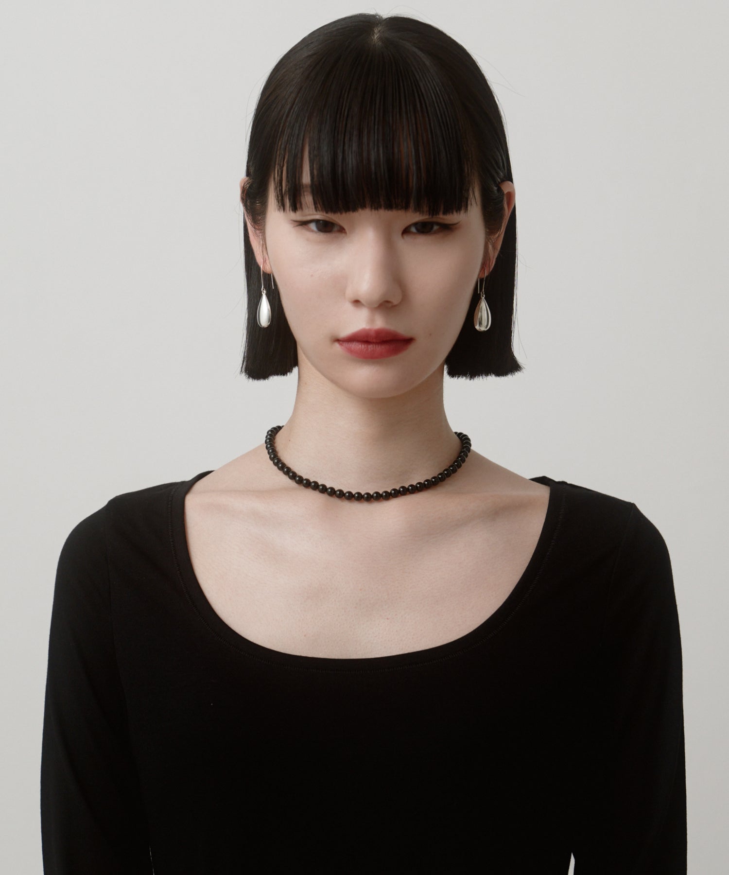 Onyx Ball Necklace［Stainless］ | 大人のメンズネックレス通販