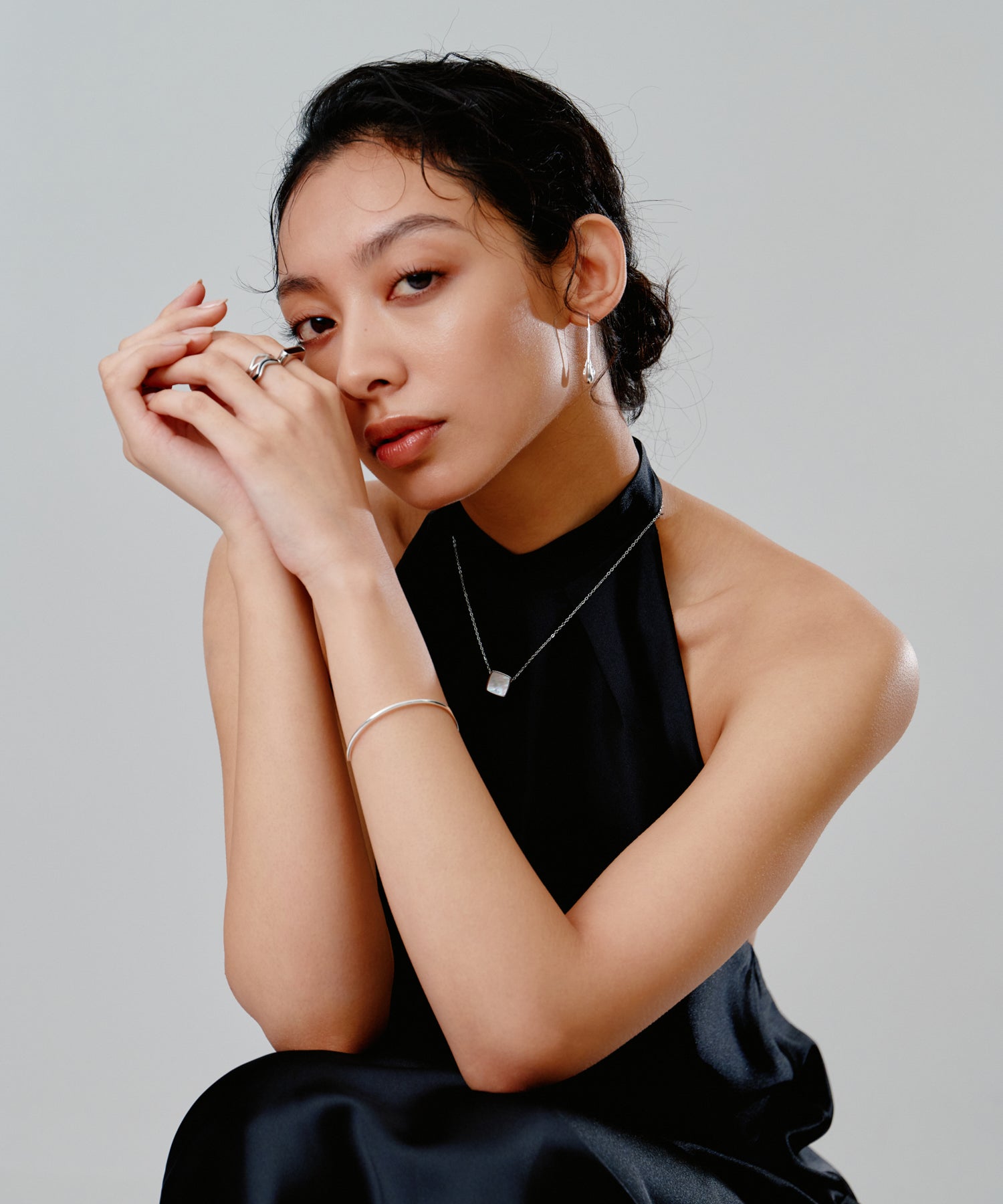 Onyx Pendant Necklace［Stainless］ | 大人の毎日使えるネックレス