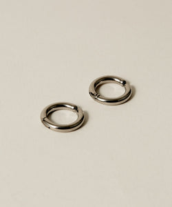 Open Hoop Ear Cuff［Stainless］（両耳分） & Hinged Mini Hoop Pierce［Stainless］