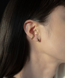 Open Hoop Ear Cuff［Stainless］（両耳分） & Hinged Mini Hoop Pierce［Stainless］