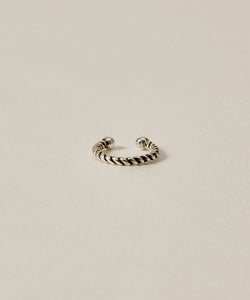 Oxidized Rope Ear Cuff［Silver925］