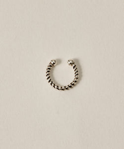 Oxidized Rope Ear Cuff［Silver925］