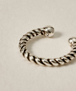 Oxidized Rope Ear Cuff［Silver925］