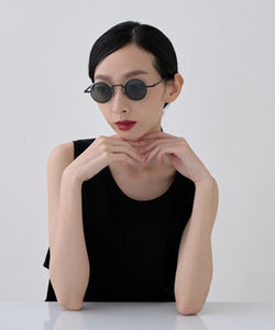 [Adams] Design round sunglasses