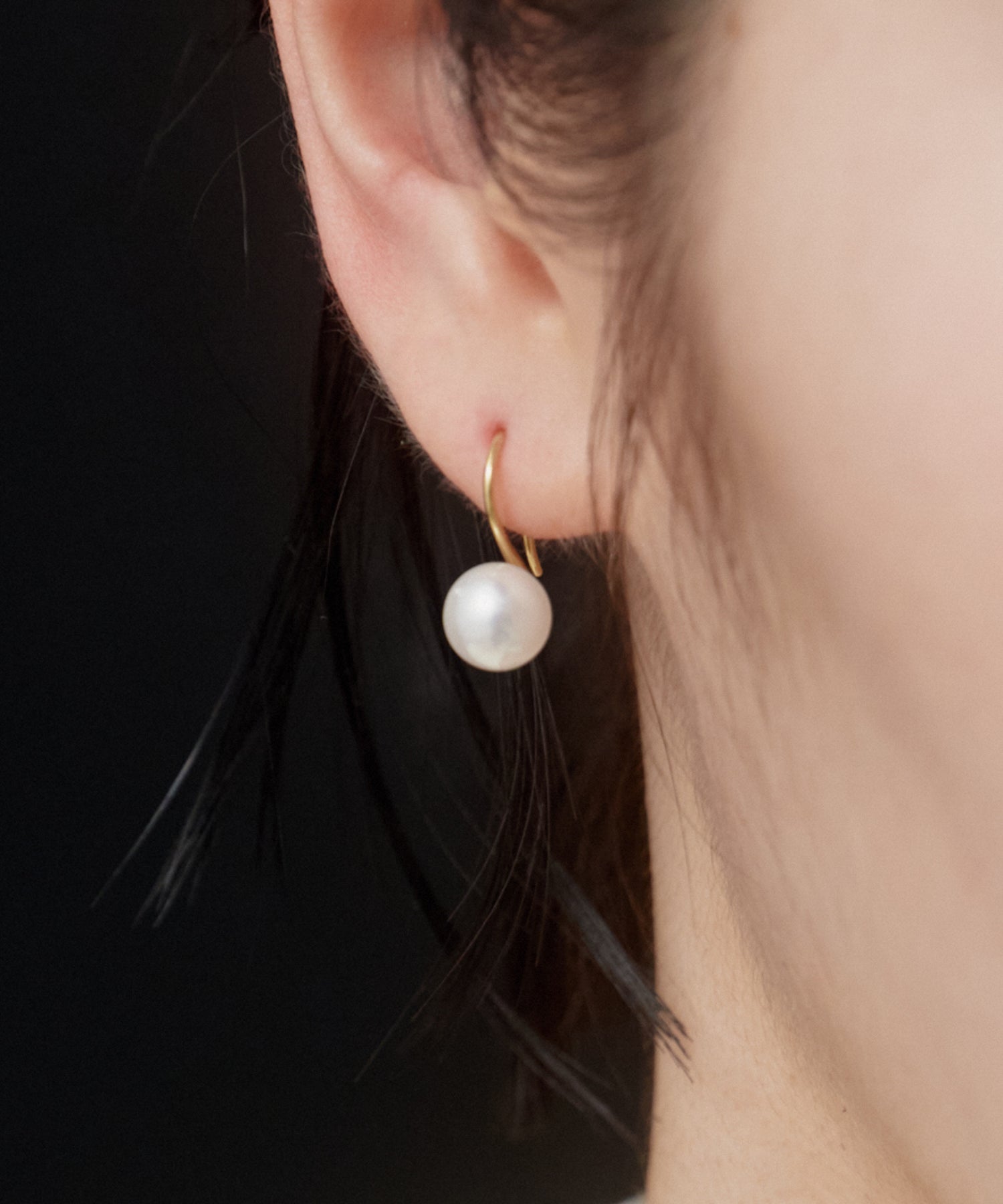 Pearl Hook Pierce［Stainless］ | 大人のための毎日使えるピアス通販