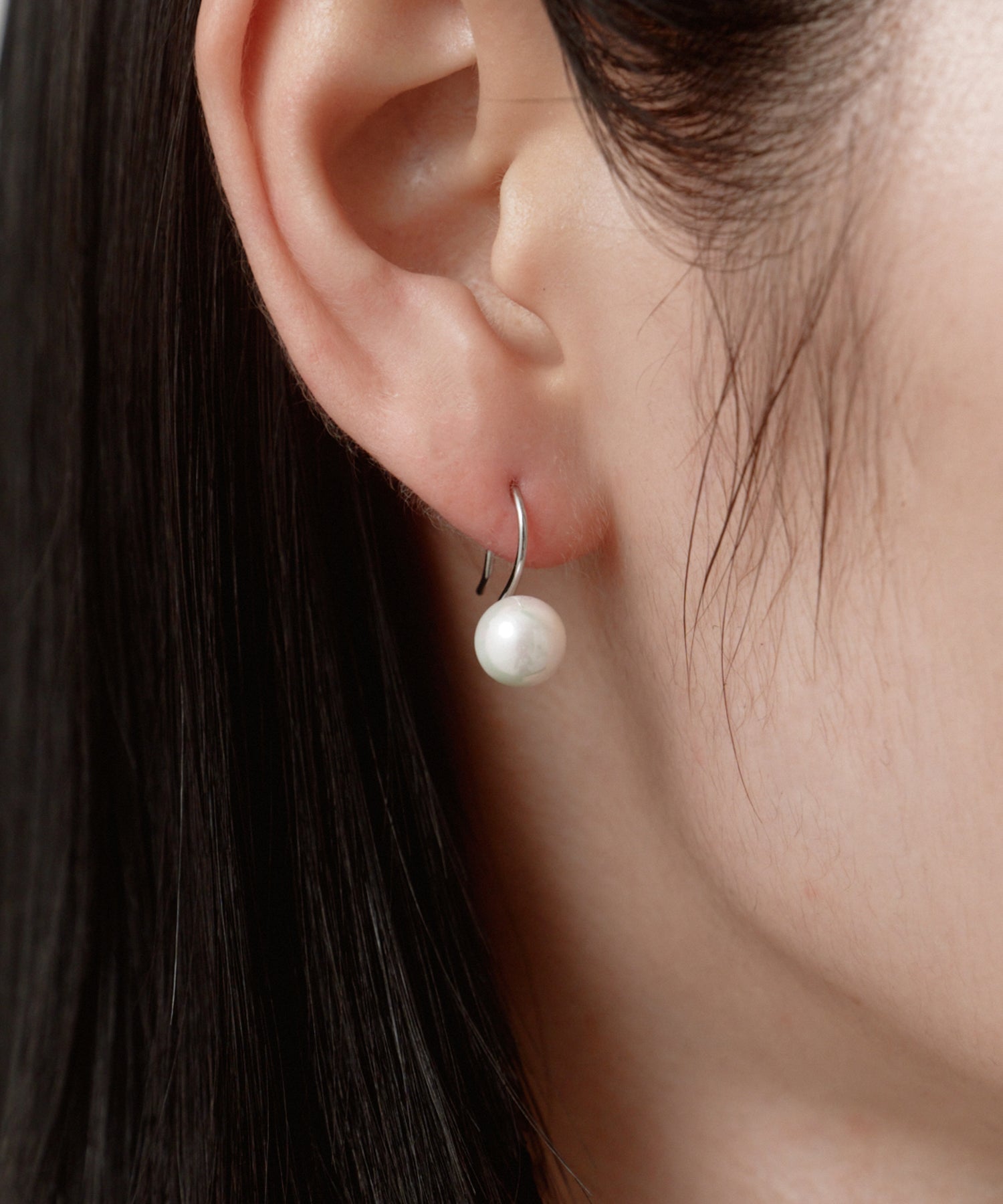 Pearl Hook Pierce［Stainless］ | 大人のための毎日使えるピアス通販