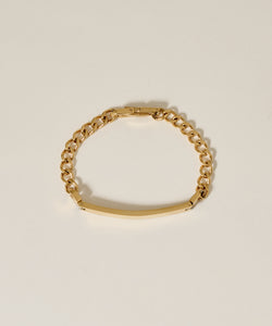 Plate Chain Bracelet［Stainless］