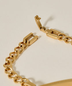 Plate Chain Bracelet［Stainless］