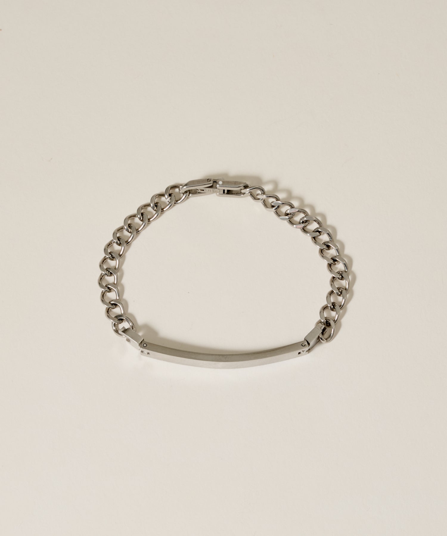 Plate Chain Bracelet［Stainless］ | 大人の毎日使えるブレスレット