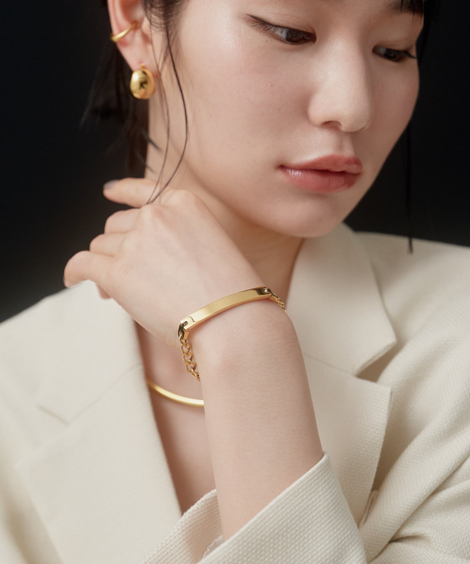 Plate Chain Bracelet［Stainless］ | 大人の毎日使えるブレスレット