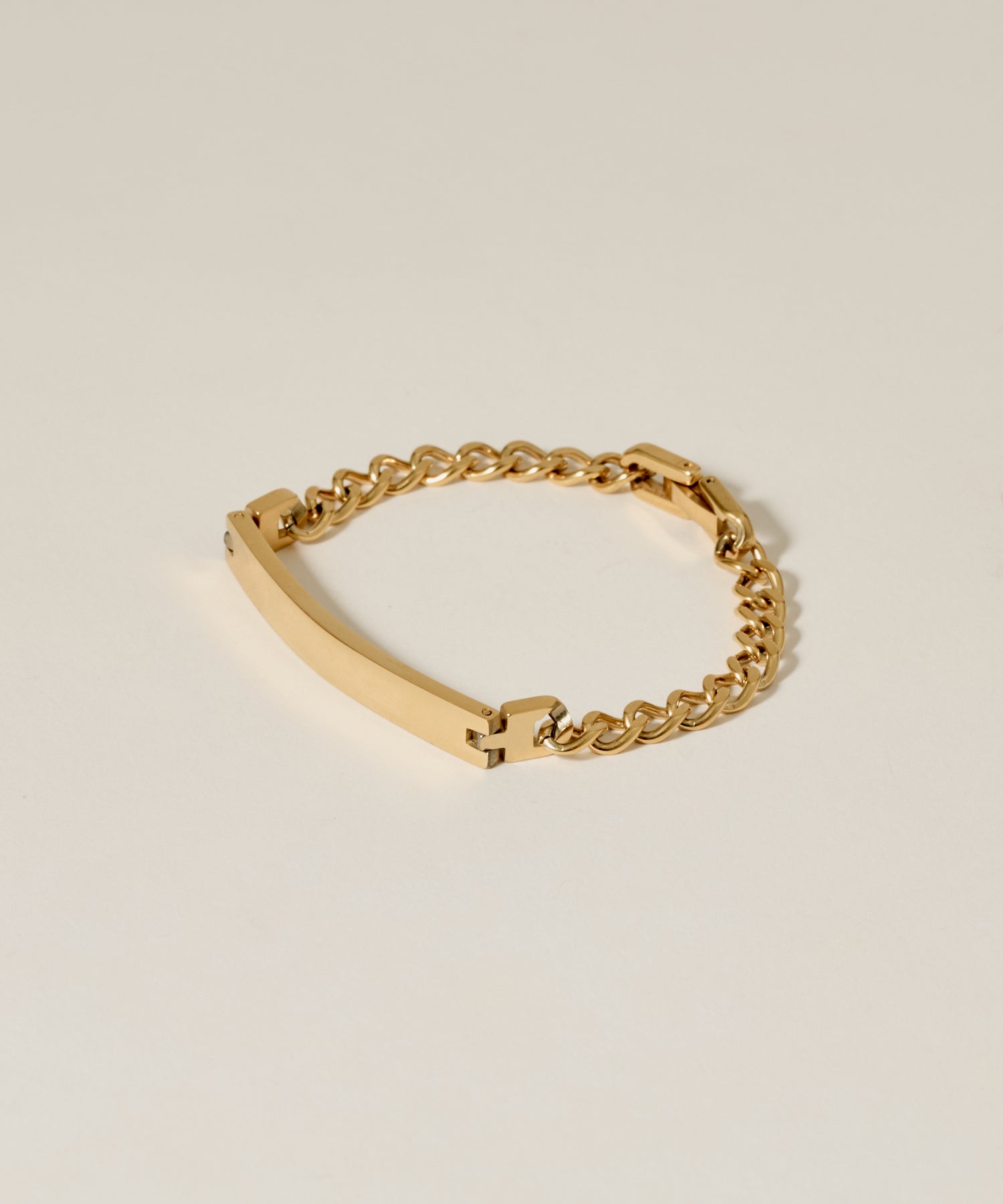 Plate Chain Bracelet［Stainless］ | 大人の毎日使えるブレスレット