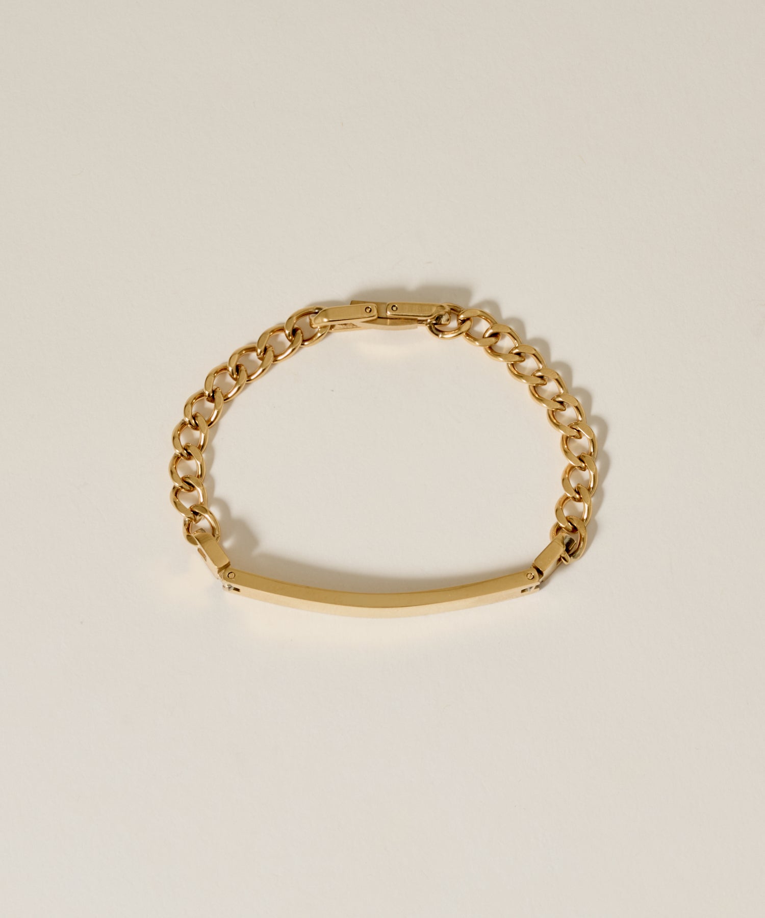 Plate Chain Bracelet［Stainless］ | 大人の毎日使えるブレスレット