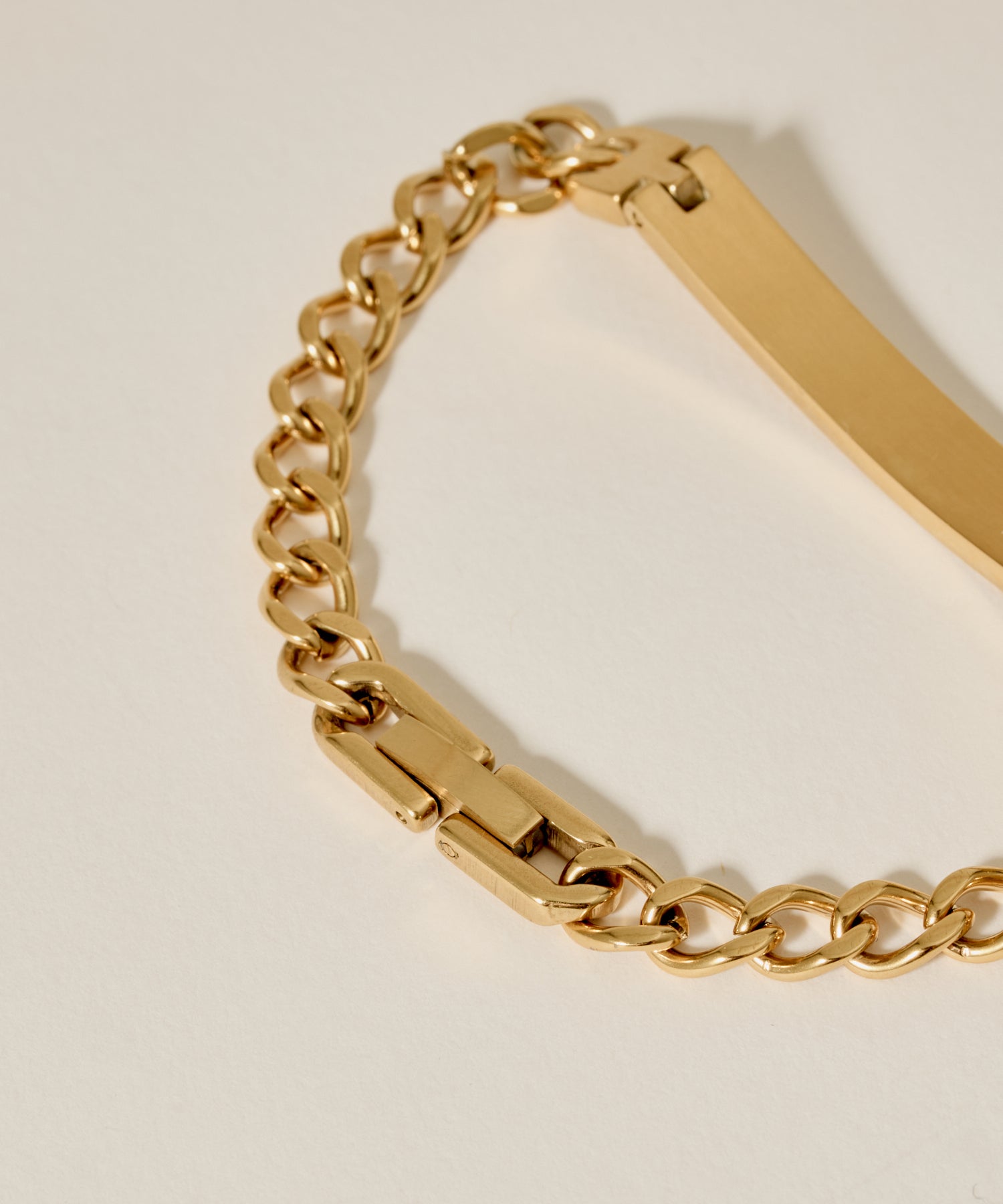 Plate Chain Bracelet［Stainless］ | 大人の毎日使えるブレスレット