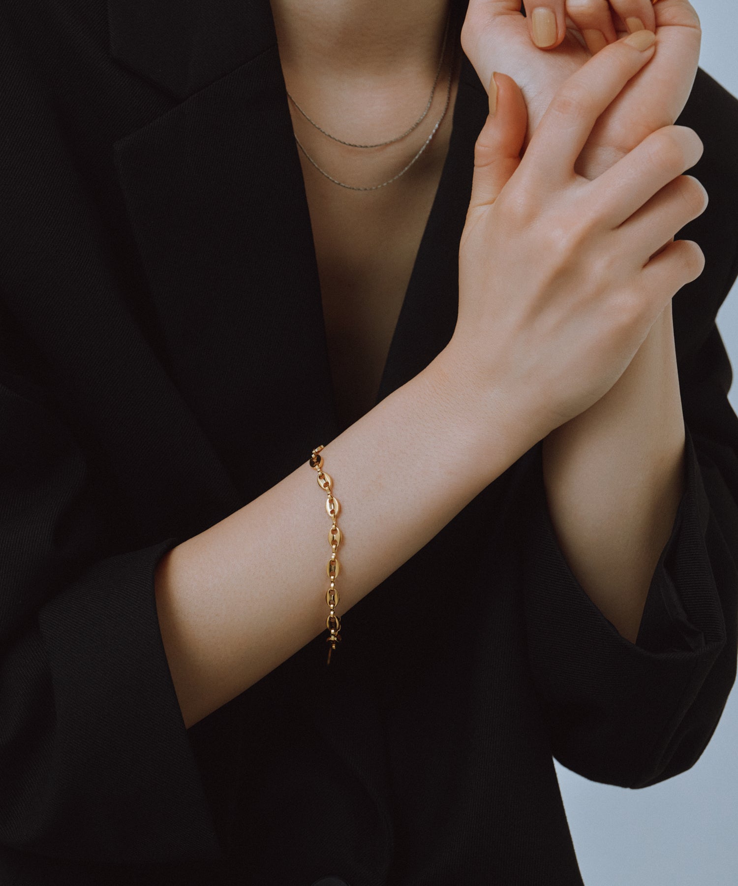 Puff Marina Chain Bracelet［Stainless］ | 大人のブレスレット通販