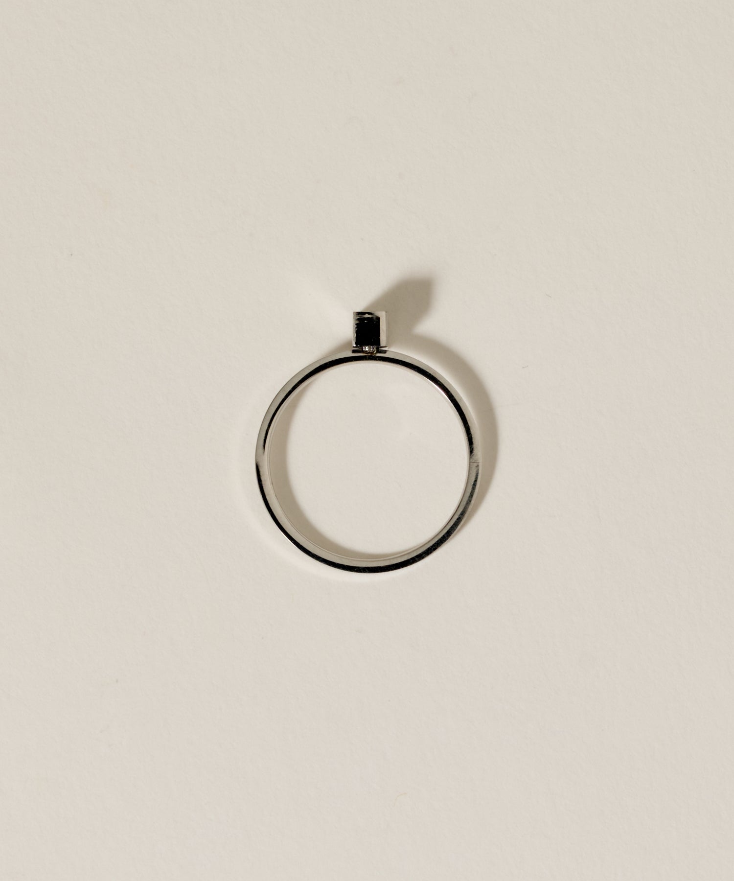 Rectangle Stone Motif Ring［Stainless］ | 大人の毎日使えるリング