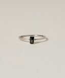 Rectangle Stone Motif Ring［Stainless］