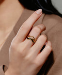 Ripple Open Ring［Stainless］