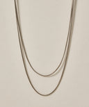 Round Chain Necklace 2 set［Stainless］