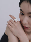 Shell Signet Ring［Stainless］