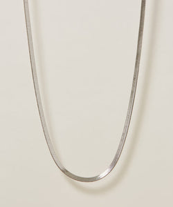 Snake Chain Necklace［Stainless］ &amp; Compact Oval Pierce