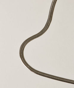 Snake Chain Necklace［Stainless］ &amp; Nuance Ring 3 set