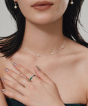 Station Pearl Necklace［Silver925］