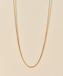 Thin Gourmette Chain Necklace［Stainless］